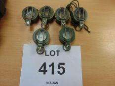 Q 6 x Stanley - London Brass British Army Prismatic Compass in Mils Nato Markings