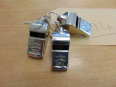 3x Acme Thundever British Army Service Whistles Broad Arrow Marked with CN