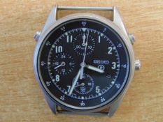 SEIKO GEN 2 (DATE ADJUST) RAF TORNADO FORCE PILOTS CHRONO WATCH DATE 1997 SN.1902 RAF STRAP
