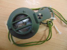 NEW AND UNISSUED FRANCIS BAKER M88 PRISMATIC COMPASS IN MILS NATO MARKS WITH LANYARD