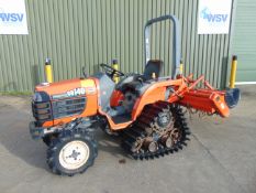 Kubota GB140 Power Crawler Diesel Half Track Compact Tractor c/w Rotovator ONLY 757 HOURS!