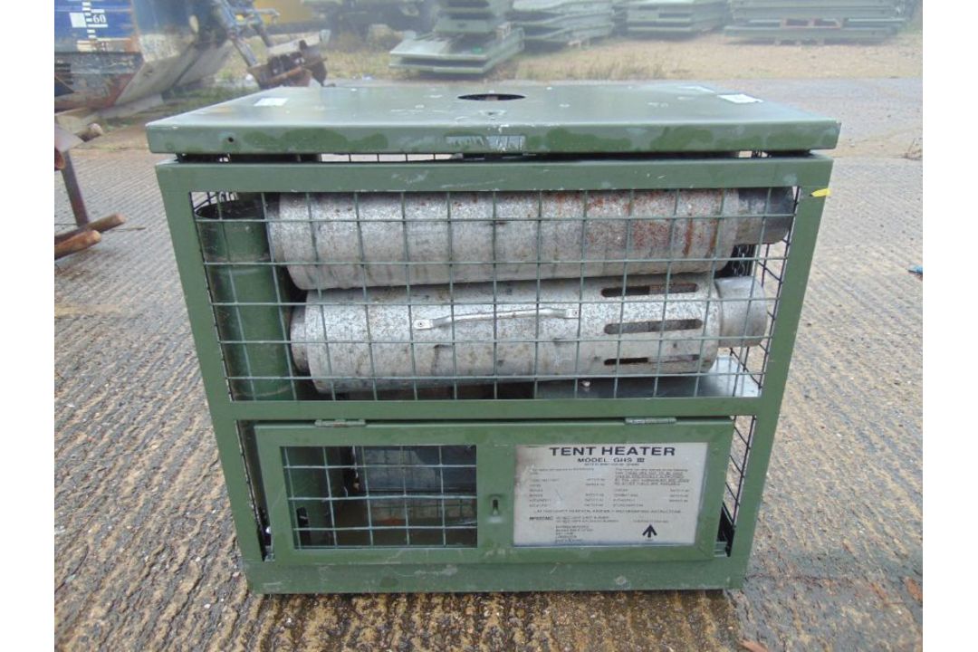 Ex MOD GHSIII Tent Garage Workshop Diesel Heater - Image 1 of 7