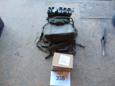 Clansman UK/RT 320 HF Transmitter Receiver c/w 2 spare batteries etc