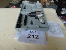 New Unissued Fore 1/2 inch Air Impact Wrench c/w Sockets etc