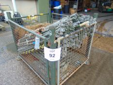 1x Stillage of approx 200 aluminium Tent camo poles