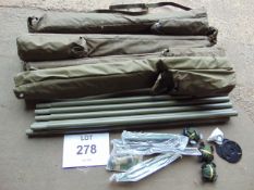 4X Clansman Antenna Kits c/w 6 Poles, Ropes, Pegs etc