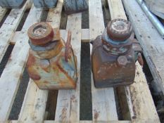 2x Tangyel 20 tonne hydraulic jacks