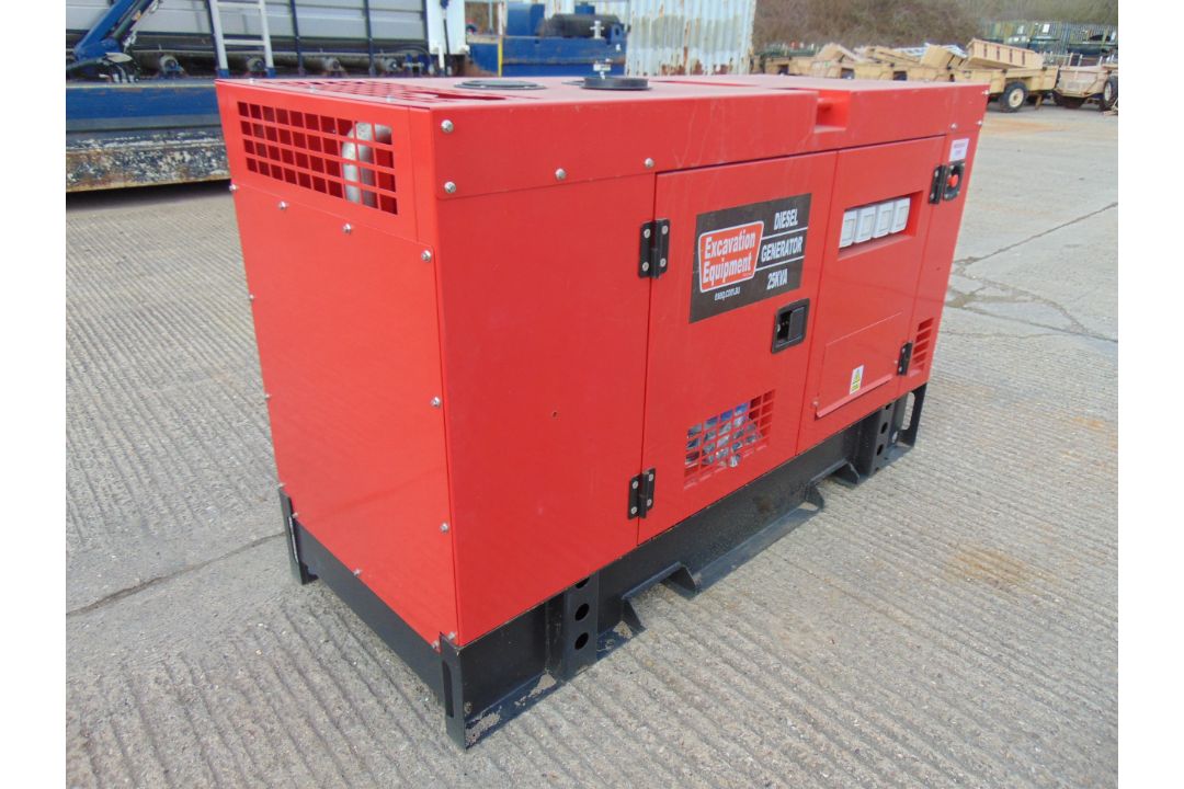 2022 UNISSUED 25 KVA 3 Phase Silent Diesel Generator Set - Image 2 of 17