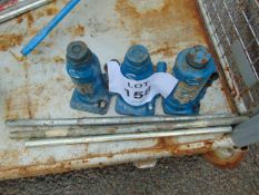 3x Weber 12 ton Hydraulic Jacks