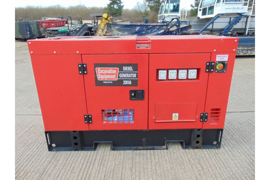 2022 UNISSUED 25 KVA 3 Phase Silent Diesel Generator Set - Image 1 of 17