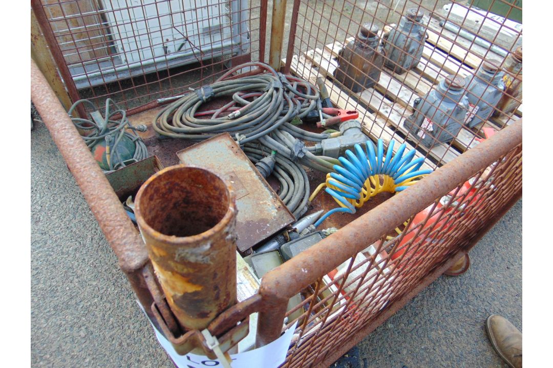 1x Stillage of Tools, Starter Leads etc - Image 2 of 3