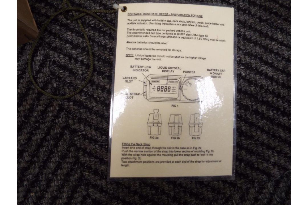 Qty 2 x Rare New and Unissued Siemens PDRM82D Portable Dose Rate Meters - Image 7 of 7