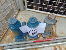 3x Weber 12 ton Hydraulic Jacks