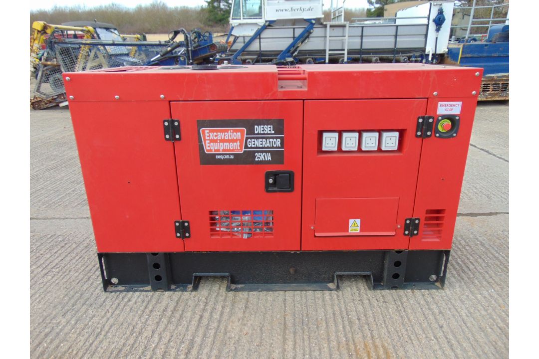 2022 UNISSUED 25 KVA 3 Phase Silent Diesel Generator Set - Image 1 of 17