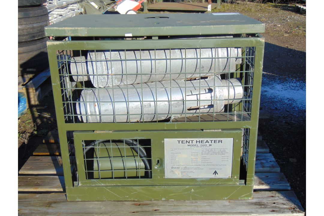 Ex MOD GHSIII Tent Garage Workshop Diesel Heater - Image 1 of 9