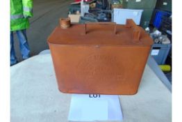 Very Unusual Harley Davidson 2 Gall Fuel Can with Brass
