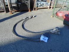 2x Heavy Duty 2 Leg wire rope recovery slings