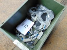 1x Large Box of Unissued Leather Straps