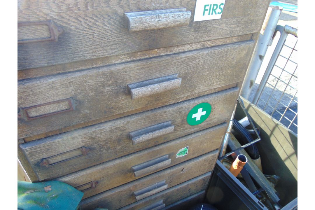 Filing Cabinet, Jerry Cans, Saws, Hoover Attachments, Hoses etc - Image 3 of 7