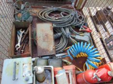 1x Stillage of Tools, Starter Leads etc
