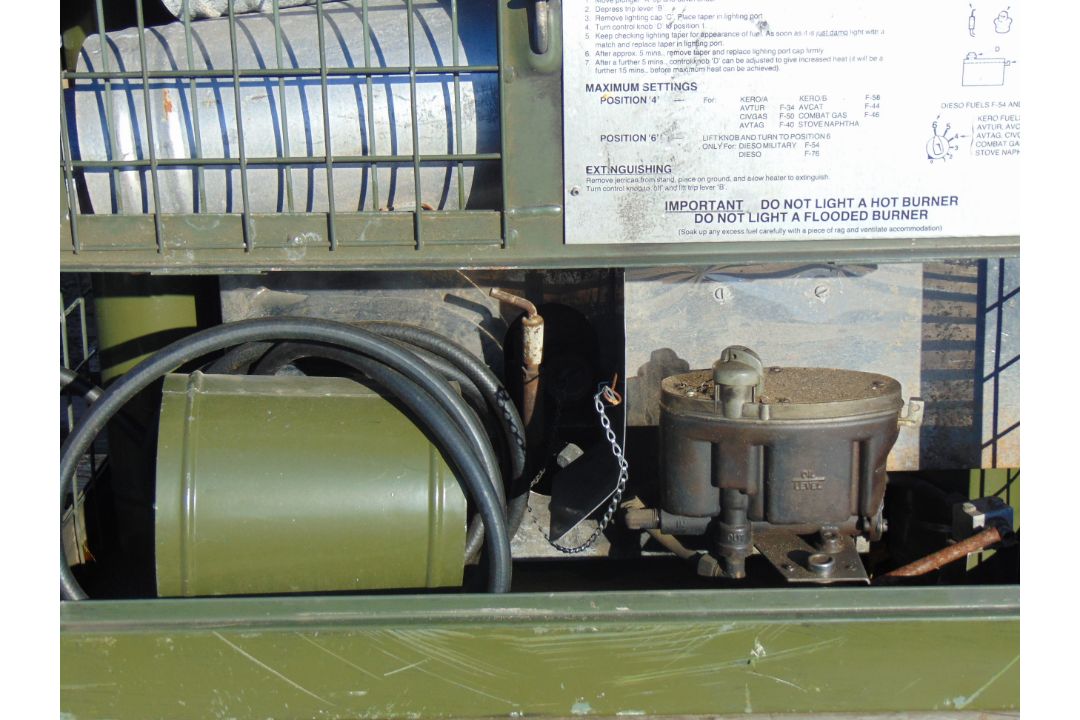 Ex MOD GHSIII Tent Garage Workshop Diesel Heater - Image 3 of 9