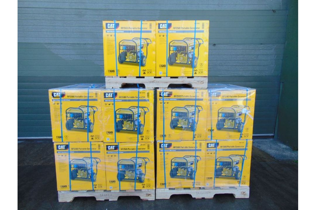 10x UNISSUED Caterpillar RP2500 Industrial Petrol Generator Sets - Image 1 of 6