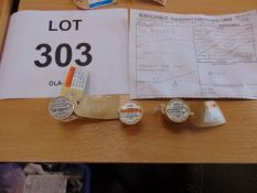 3x Bird Wattmeter Elements c/w Serviceable Labels from RAF