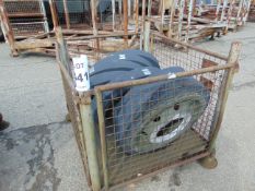 8x Unissued FV Road Wheels for Combat Engineer Tractor Aluminium