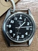 PULSAR W10 BRITISH ARMY SERVICE WATCH NATO MARKS DATE 2009 WINDER MISSING