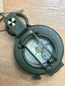 STANLEY LONDON BRITISH ARMY BRASS PRISMATIC COMPASS IN MILS