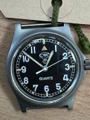 UNISSUED CWC BRITISH ARMY SERVICE WATCH NATO MARK DATE 2006 WATER RESISTANT TO 5 ATM WINDER IS LOOSE