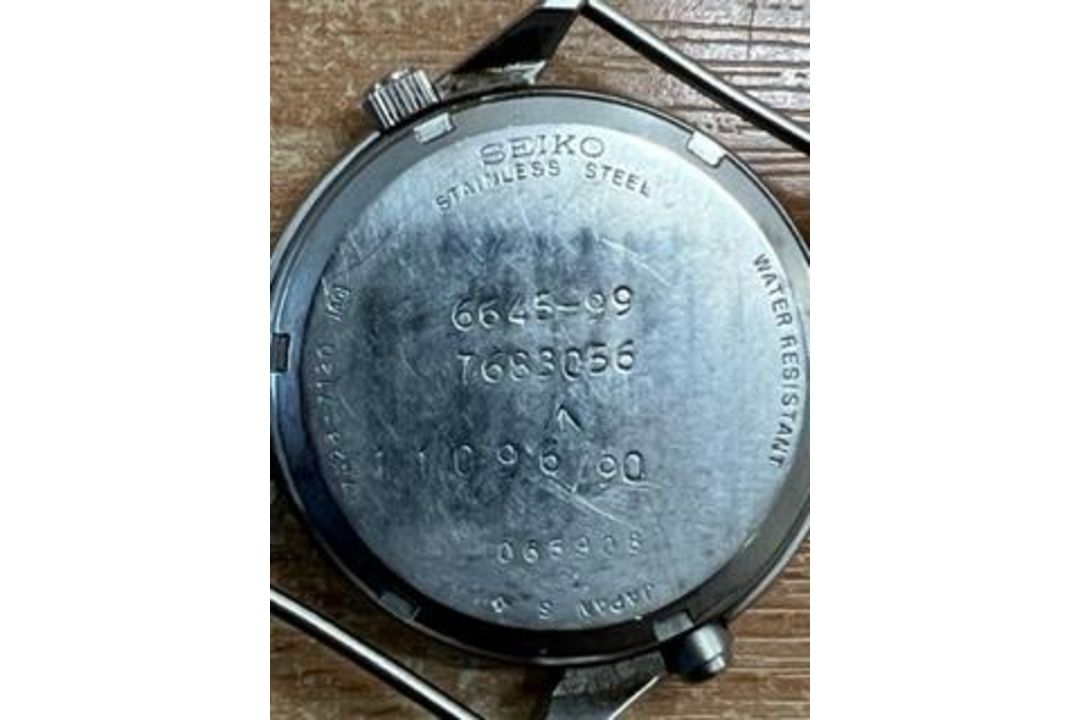 V.RARE SEIKO GEN I RAF PILOTS CHRONO HARRIER FORCE ISSUE NATO MARKS DATE 1990 *GULF WAR* WATER RES. - Image 4 of 9