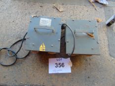 2x 240 volt to 115 volt 1.5kva Transformer units