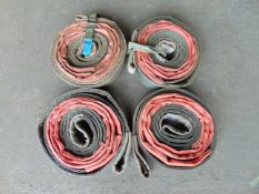 4x Land Rover Wolf Towing/ Recovery Straps