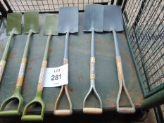 6x Unissued Spades as shown