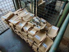 100 Boxes (500) 6 inch Unissued Steel Plated Bolts as shown in original packing