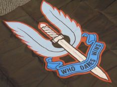 SAS WHO DARES WINS 5FT X 3FT FLAG WITH BRASS EYELETS