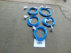 5x 28ft 240 Volt Extension Leads Unissued