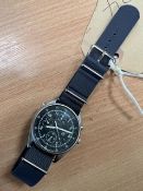 SEIKO GEN 2 RAF PILOTS CHRONO TORNADO FORCE ISSUE NATO MARKS DATED 1996 SN.0169 DATE ADJUST