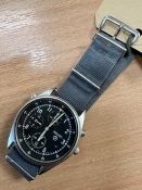 SEIKO GEN 2 RAF PILOTS CHRONO TORNADO FORCE ISSUE NATO MARKS DATE 1995 DATE ADJUST SN.3245