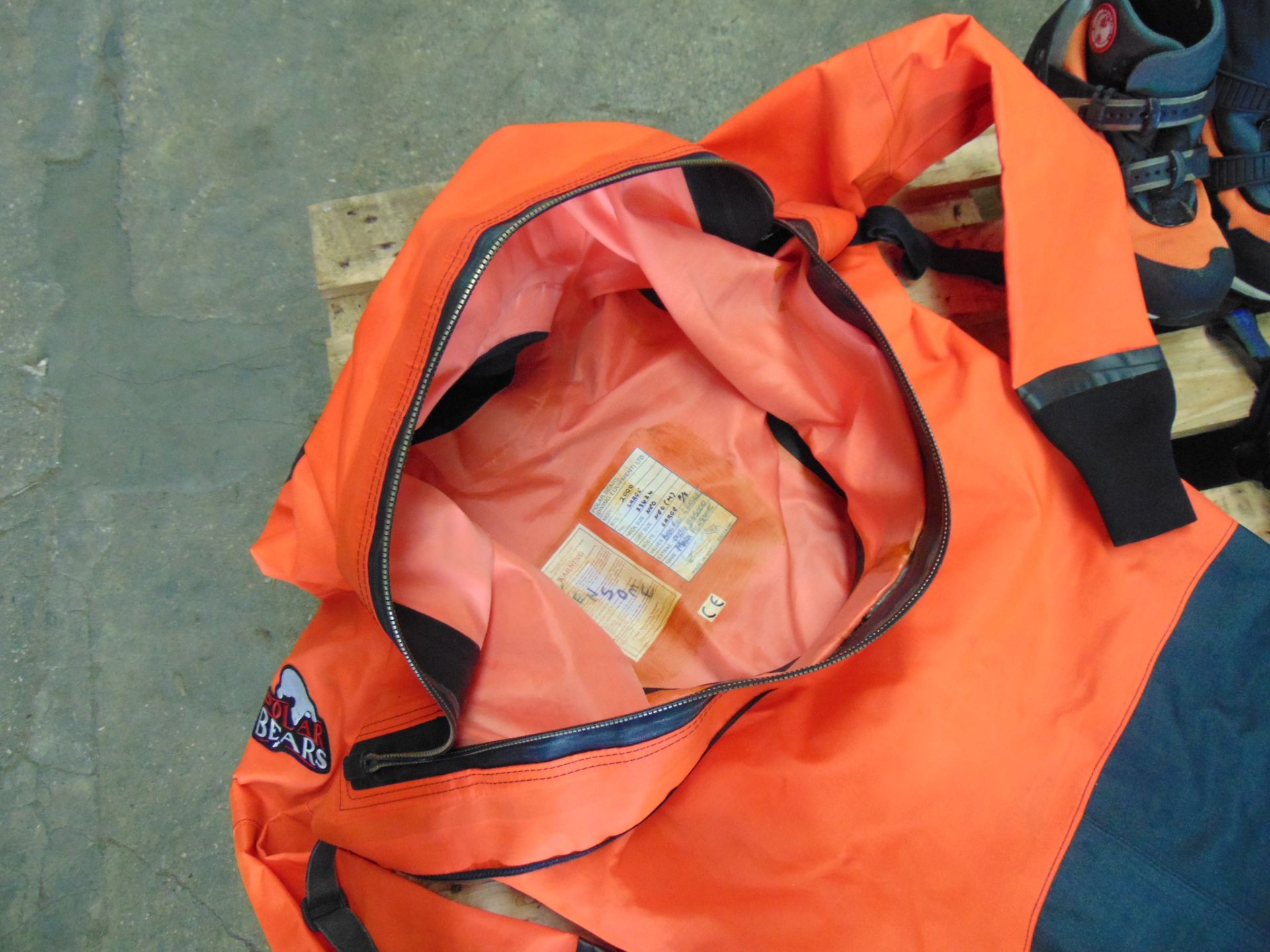 Scuba Divers Kit inc Polar Bears Dry Suit, Boots, Gloves, Helmet - Image 5 of 12