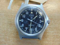 CWC Fat Boy W10 British Army Service Watch Nato Markings, Date 1984, Small Scratches to Glass
