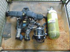 Drager PSS7000 SCBA pack frame harness with Mask and 300 Bar Cylinder