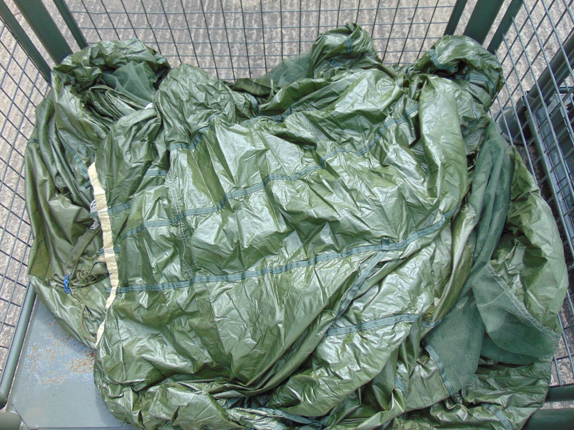 Stillage of Parachute Canopies
