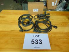 10x Clansman Battery Charging Leads and a New Unissued 24Volt Rechargeable Radio Battery