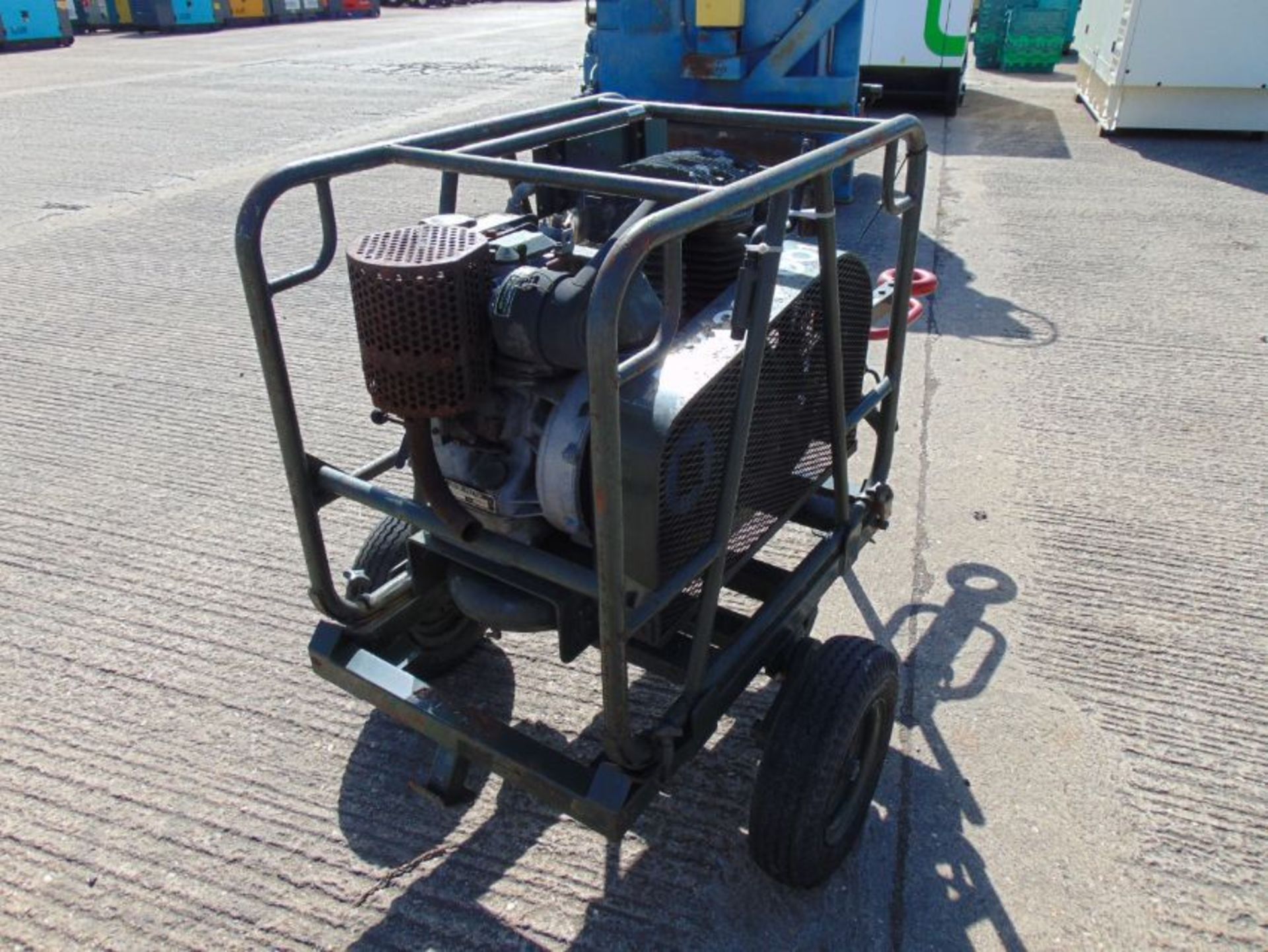 Lister Petter Lightweight Compressor mounted on single axle trailer - Image 5 of 14