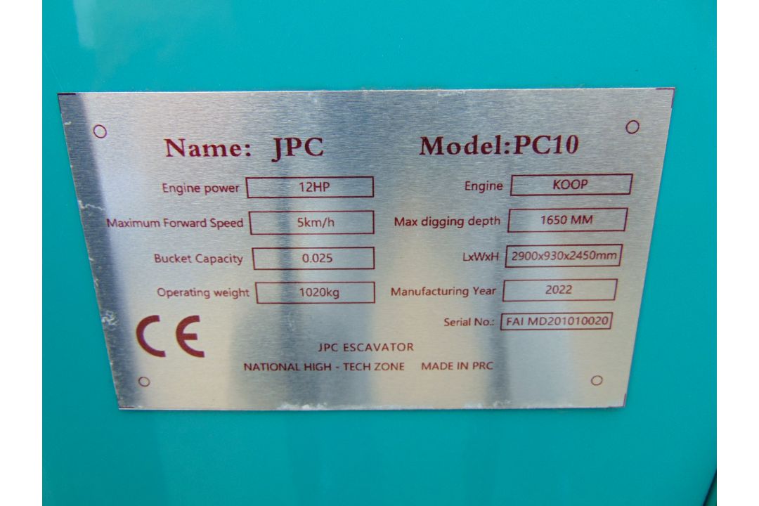 NEW UNUSED 2022 PC10 Mini Excavator - Image 16 of 16