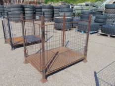 Steel Stacking Stillage with removeable sides and corner posts