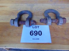 2x HD Recovery D Shackles