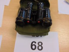 1 x Pair of Kershaw WW2 Bino's No 2 MK3 in Original Webbing Pouch